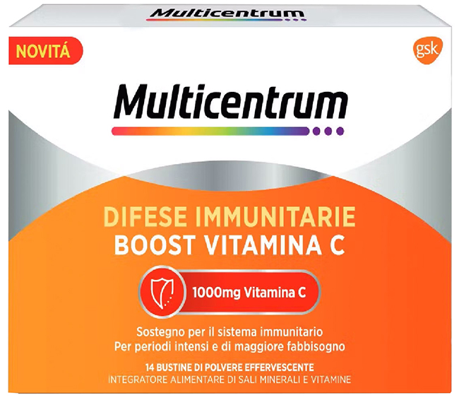 MULTICENTRUM DIFESE IMMUNITARIE BOOST VITAMINA C 28 BUSTINE - Dolomiti e Natura