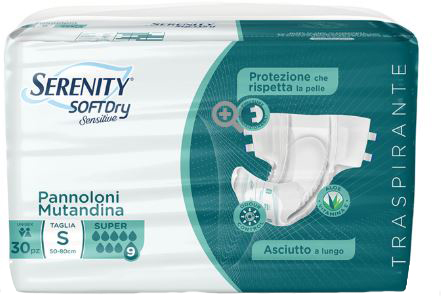 PANNOLONE MUTANDINA SERENITY SD SENSITIVE SUPER M 15 PEZZI - Dolomiti e Natura