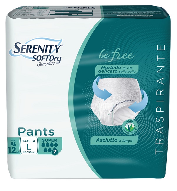 SERENITY PANTS SD SENSITIVE BE FREE SUPER L 12 PEZZI - Dolomiti e Natura