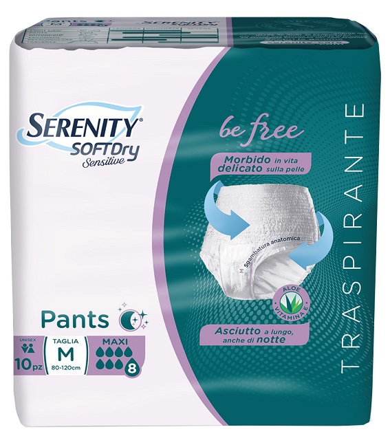 SERENITY PANTS SD SENSITIVE BE FREE MAXI M 10 PEZZI - Dolomiti e Natura