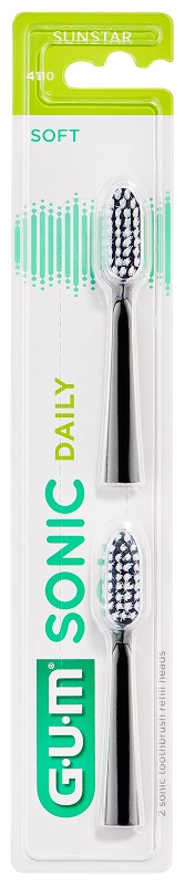 GUM SONIC DAILY SPAZZOLINO BATTERIA REFILL BLACK 2 PEZZI - Dolomiti e Natura