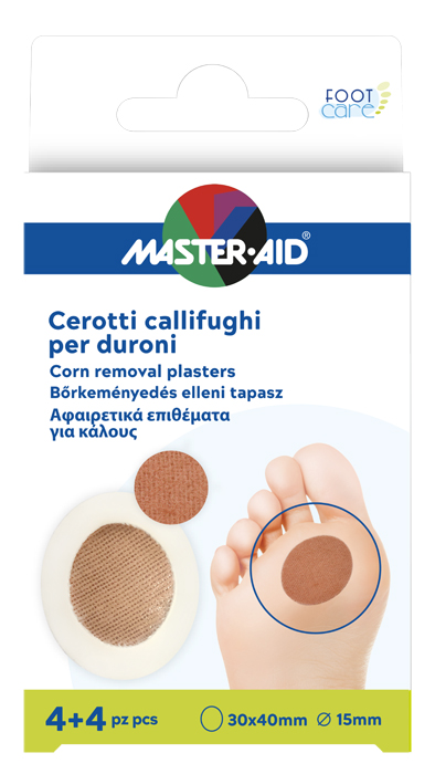 CEROTTO CALLIFUGO MASTER-AID FOOTCARE PER DURONI 4+4 PEZZI B1 - Dolomiti e Natura