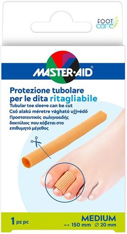 PROTEZIONE TUBOLARE MASTER-AID FOOTCARE RITAGLIABILE 15 CM 20 MM MEDIUM C7 - Dolomiti e Natura