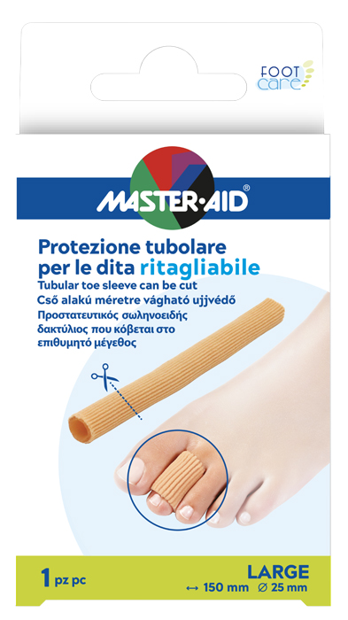 PROTEZIONE TUBOLARE MASTER-AID FOOTCARE RITAGLIABILE 15 CM 25 MM LARGE C8 - Dolomiti e Natura