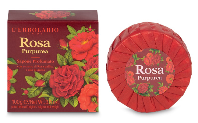 ROSA PURPUREA SAPONE PROFUMATO 100 G - Dolomiti e Natura