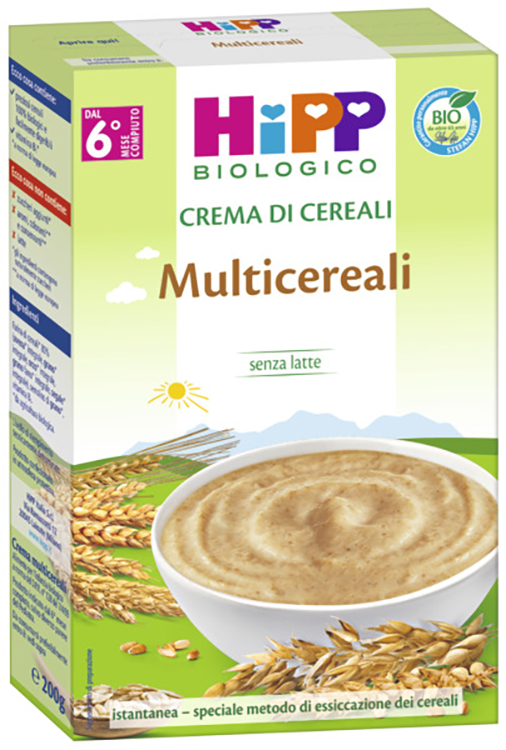 HIPP BIO CREMA CEREALI MULTICEREALI 200 G - Dolomiti e Natura