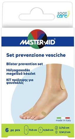 PROTEZIONE VESCICHE MASTER-AID FOOTCARE MIX 6 PEZZI A3 - Dolomiti e Natura