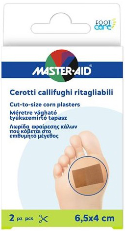 CEROTTO CALLIFUGO MASTER-AID FOOTCARE RITAGLIABILE 64X40 MM 2 PEZZI B3 - Dolomiti e Natura