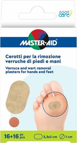 CEROTTO VERRUCHE MASTER-AID FOOTCARE PIEDI/MANI 16 PEZZI E4 - Dolomiti e Natura
