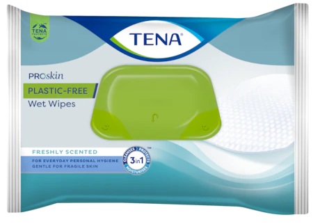 TENA WET WIPES PLASTIC FREE 48 PEZZI - Dolomiti e Natura