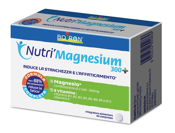 NUTRI'MAGNESIUM 300+ 80 COMPRESSE DA 500 MG SENZA GLUTINE NATURALMENTE PRIVO DI LATTOSIO - Dolomiti e Natura