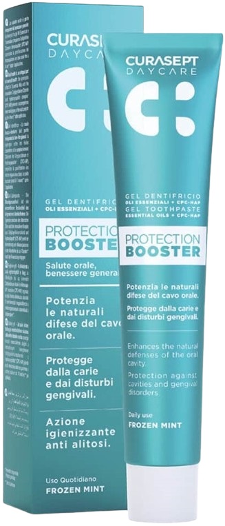 CURASEPT DAYCARE DENTIFRICIO PROTECTION BOOSTER FROZEN MINT 75 ML - Dolomiti e Natura