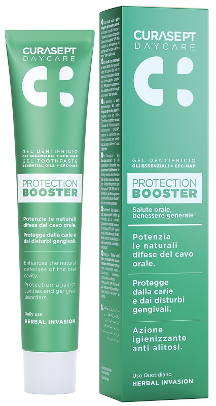 CURASEPT DAYCARE DENTIFRICIO PROTECTION BOOSTER HERBAL INVASION 75 ML - Dolomiti e Natura