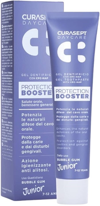 CURASEPT DAYCARE DENTIFRICIO PROTECTION BOOSTER JUNIOR 50 ML - Dolomiti e Natura