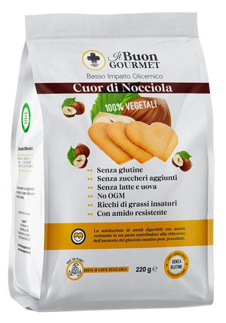 IL BUON GOURMET CUOR DI NOCCIOLA BISCOTTI 220 G - Dolomiti e Natura