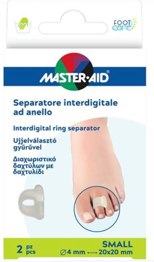 SEPARATORE DITA MASTER-AID FOOTCARE CON ANELLO SMALL 2 PEZZI C17 - Dolomiti e Natura