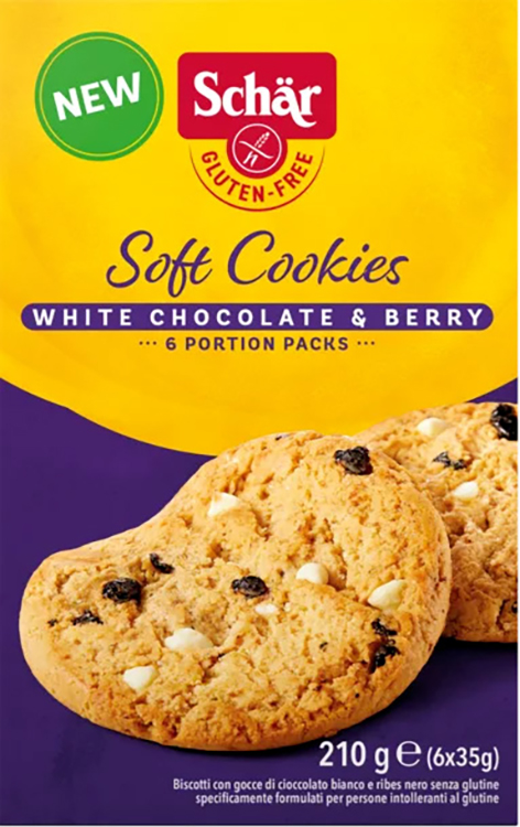 SCHAR SOFT COOKIE WHITE CHOCOLATE 210 G - Dolomiti e Natura