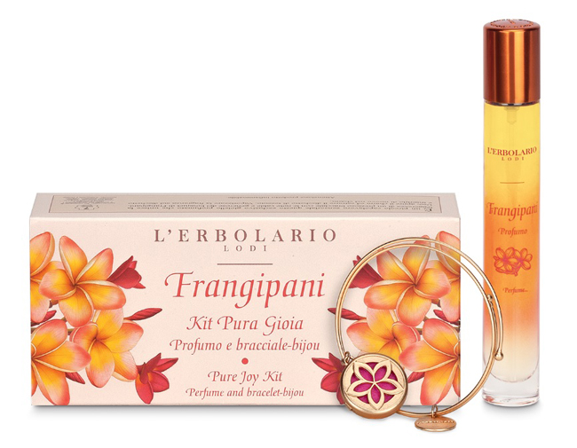FRANGIPANI KIT PURA GIOIA PROFUMO 15 ML + BRACCIALE BIJOU EDIZIONE LIMITATA - Dolomiti e Natura