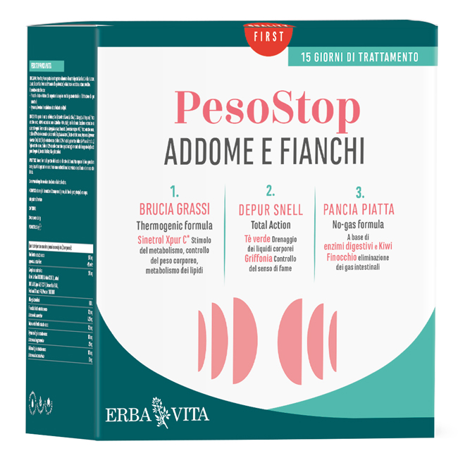 KIT ADDOME FIANCHI 1 PESO STOP BRUCIA GRASSI 60 COMPRESSE + 1 PESO STOP DEPUR SNELL 500 ML + 1 PESO STOP PANCIA PIATTA 30 COMPRESSE - Dolomiti e Natura