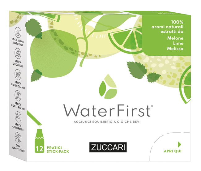 WATER FIRST MELONE-LIME-MELISSA 12 STICK PACK - Dolomiti e Natura