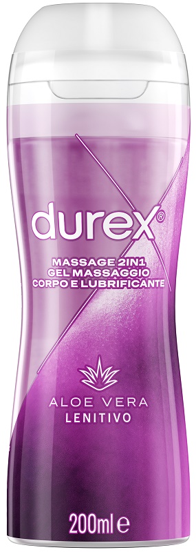 DUREX MASSAGE 2 IN 1 GEL MASSAGGIO CORPO E LUBRIFICANTE ALOE VERA 200 ML - Dolomiti e Natura