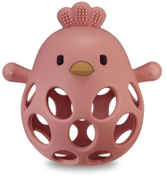 J BIMBI BITE&PLAY CHICKEN MASSAGGIAGENGIVE 6M+ FRAGOLA - Dolomiti e Natura