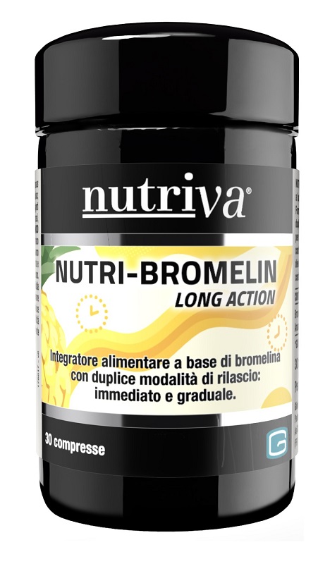 NUTRIVA BROMELIN LONG ACTION 30 COMPRESSE 1000 MG SENZA GLUTINE NATURALMENTE PRIVO DI LATTOSIO - Dolomiti e Natura