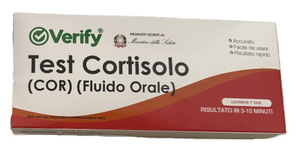 TEST RAPIDO VERIFY TEST CORTISOLO FLUIDO ORALE RILEVAZIONE QUALITATIVA CORTISOLO NEL FLUIDO ORALE UMANO USO PROFESSIONALE - Dolomiti e Natura